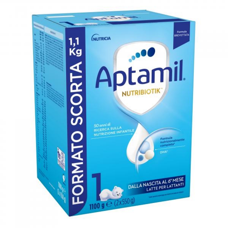 Aptamil nutrobiotik 1 latte di partenza in polvere 1100gr