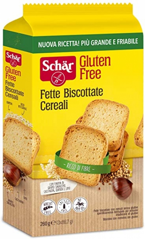 SCHAR FETTE BISCOTTATE CEREALI 3 PORZIONI DA 86,7 G