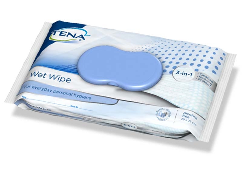 TENA WET WIPE SALVIETTINE UMIDIFICATE 48 PEZZI