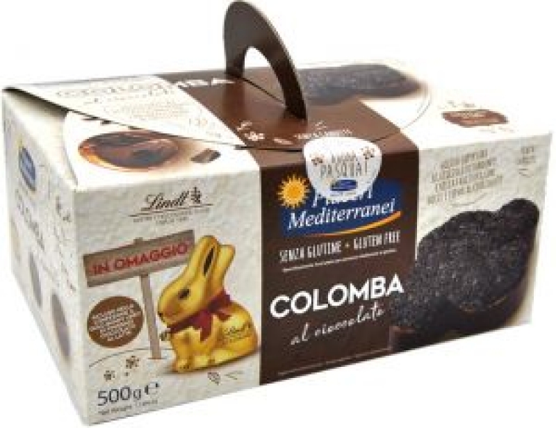 PIACERI MEDITERRANEI COLOMBA CIOCCOLATO 500 G PROMO + BUNNY LINDT 100 G