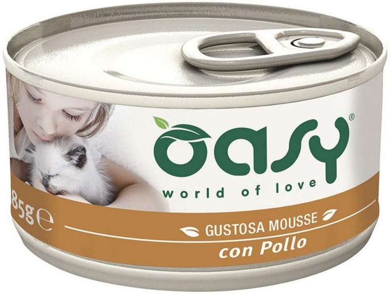 OASY WET CAT MOUSSE CON POLLO 85 G