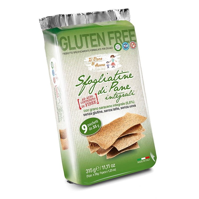 IL PANE DI ANNA SFOGLIATINE PANE INTEGRALE SENZA GLUTINE 315 G