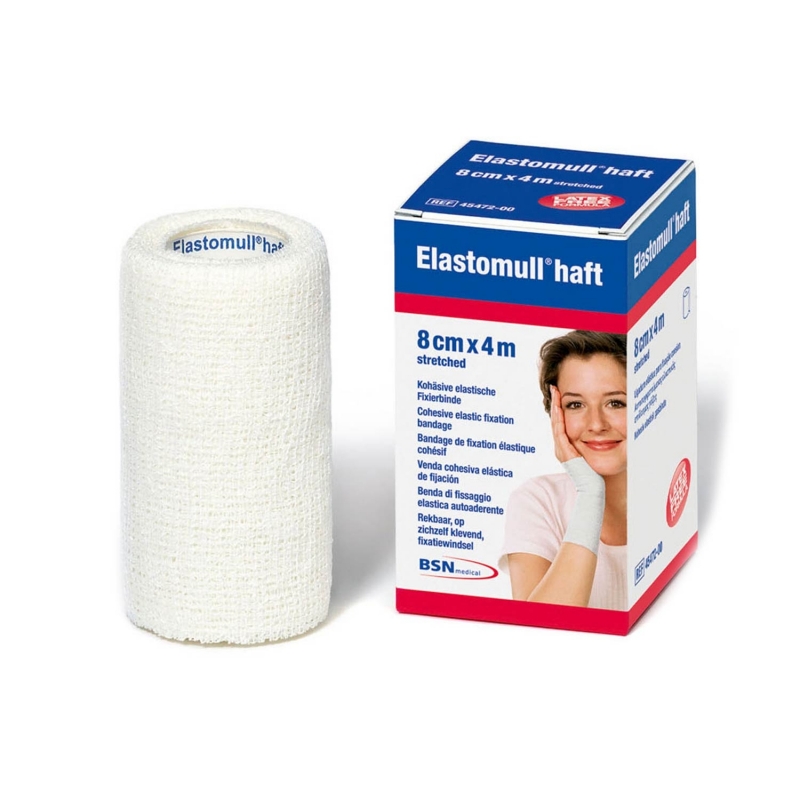 BENDA ELASTICA AUTOADESIVA ELASTOMULL HAFT COMPRESSIONE FORTE 8X400 CM