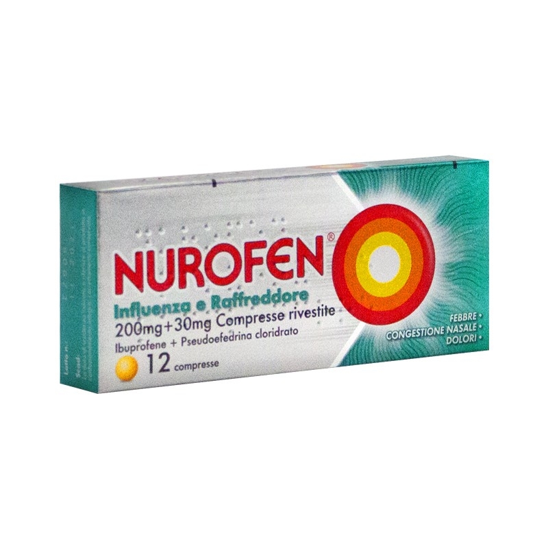 NUROFEN INFLUENZA E RAFFREDDORE 200 MG+ 30 MG COMPRESSE RIVESTITE